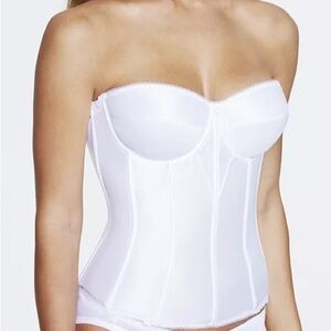 Juliette Satin Corset Strapless Longline Bra